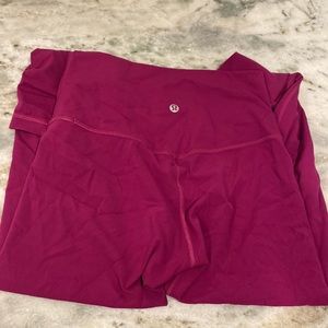Lululemon align leggings 25” magenta colored